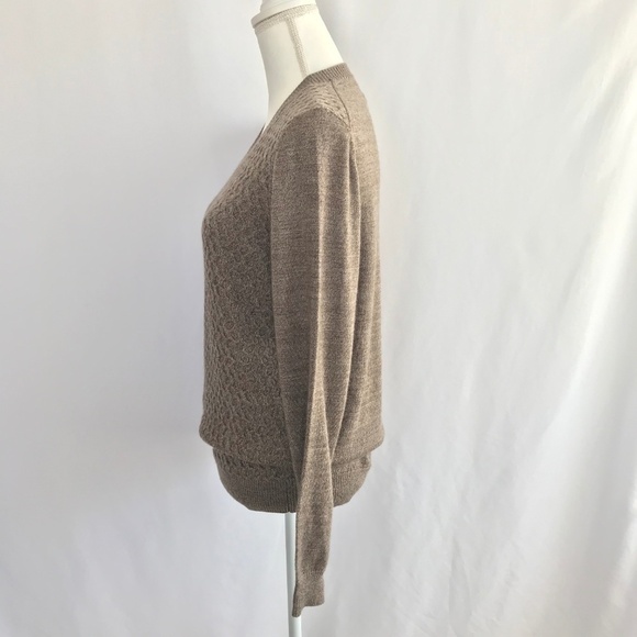 Joseph Abboud Vintage Brown Knit Sweater Med - Picture 2 of 8